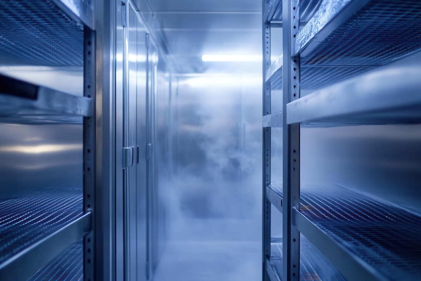 Stainless steel wall panel for commercial kitchen walk-in freezer – Waterloo Paneling.